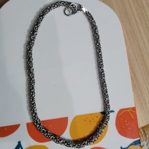 Stainless Steel Braided Rope Chain Necklace Stamped